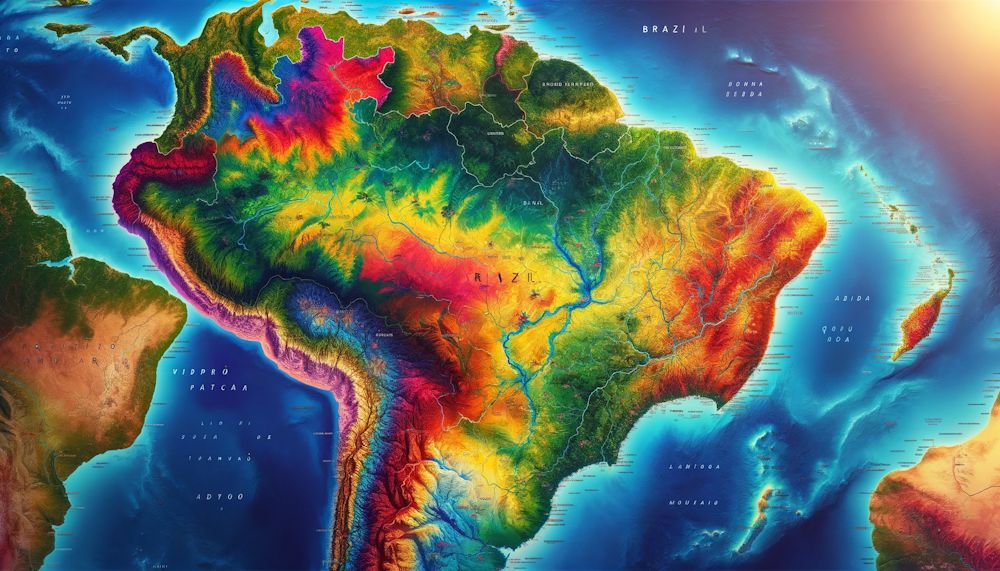 Ilustração: mapa do Brasil